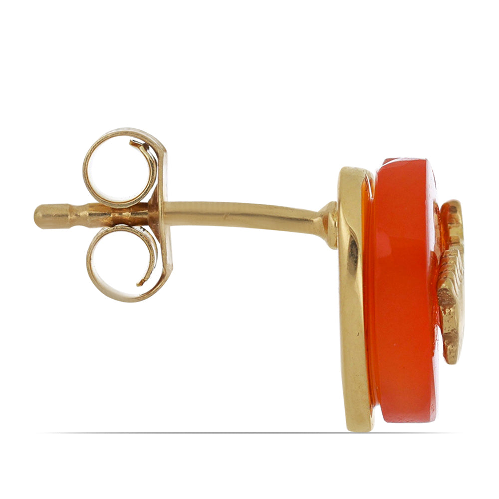 Kullatut hopeat Korvakorut Tagebaun Karneolilla