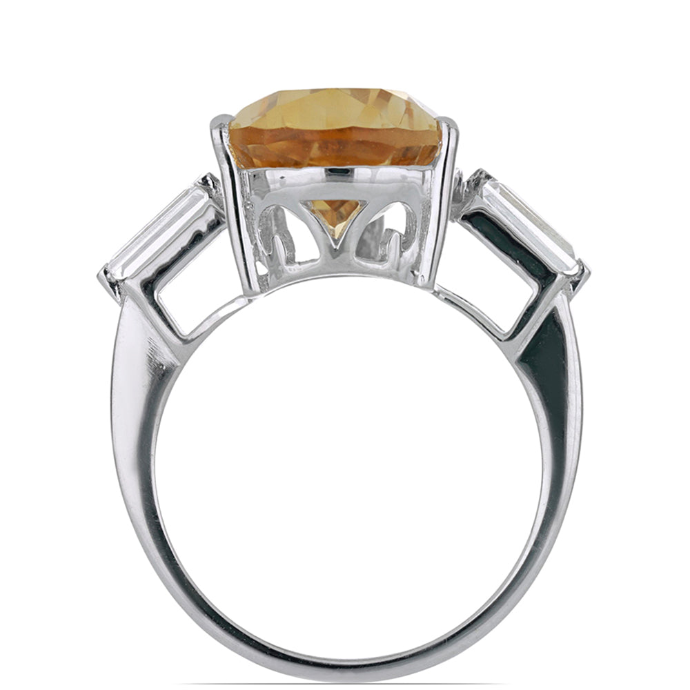 HopeaSormus Ural Sitriinillä ja Valkoisella Topaasilla