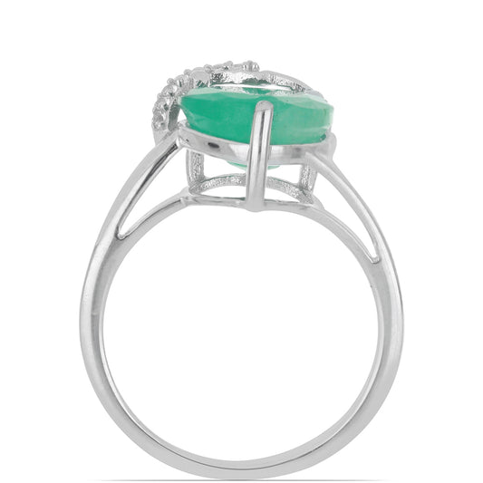 HopeaSormus Brasilian Smaragdilla ja Valkoisella Topaasilla