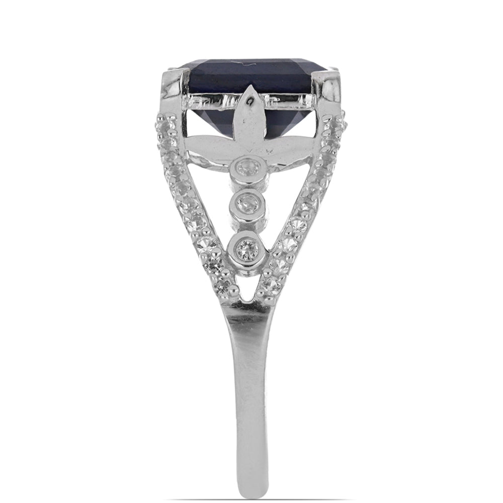 HopeaSormus Roseberyn Sinisellä Safiirilla ja Valkoisella Topaasilla