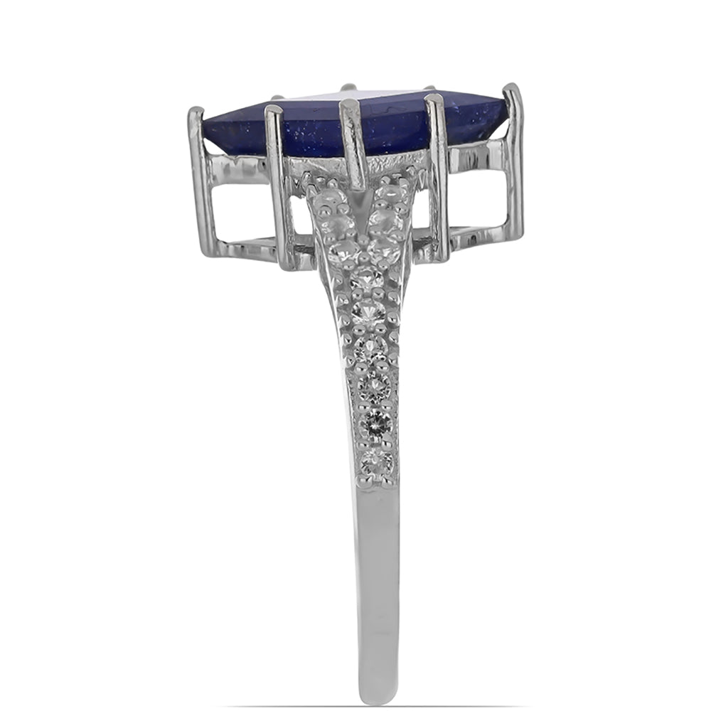 HopeaSormus Roseberyn Sinisellä Safiirilla ja Valkoisella Topaasilla