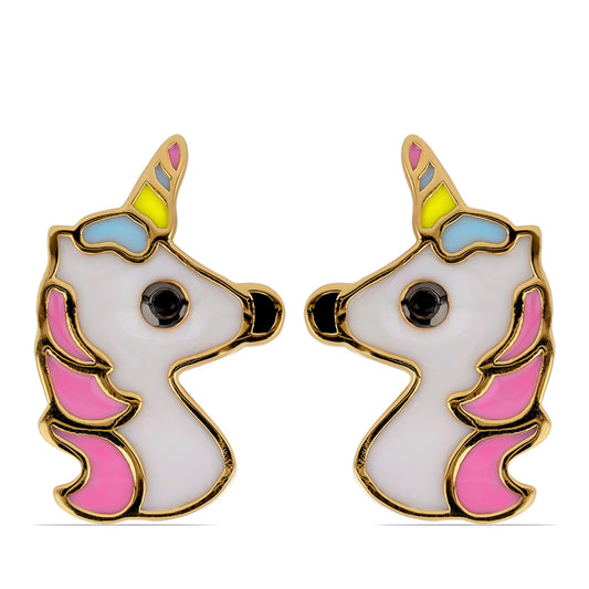 Kullatut hopeat Korvakorut Emaloidulla ja Vuoristo-Badahƥanin Mustalla SpinellillÀ