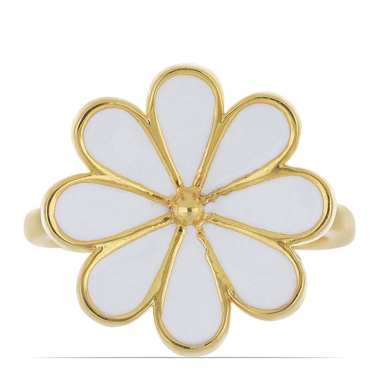 Kullattu hopeaSormus Emaloidulla