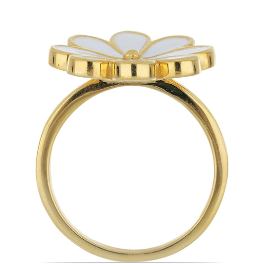 Kullattu hopeaSormus Emaloidulla