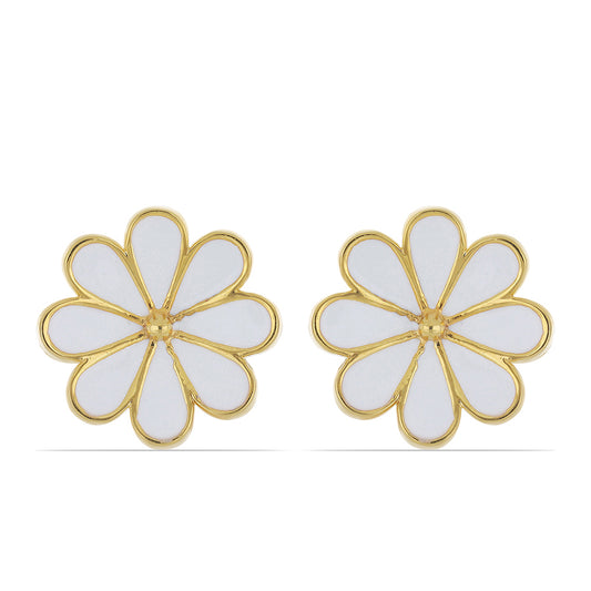 Kullatut hopeat Korvakorut Emaloidulla