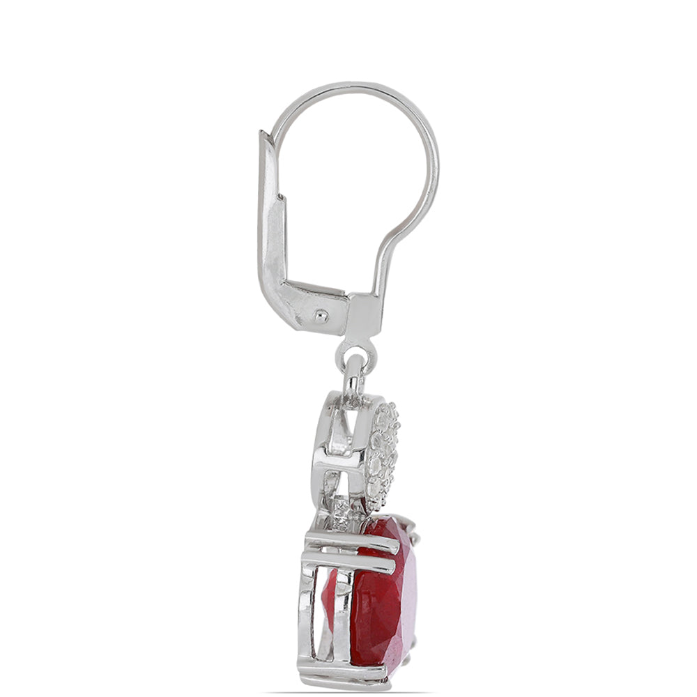 HopeaKorvakorut Malagassin Rubiinilla ja Valkoisella Topaasilla