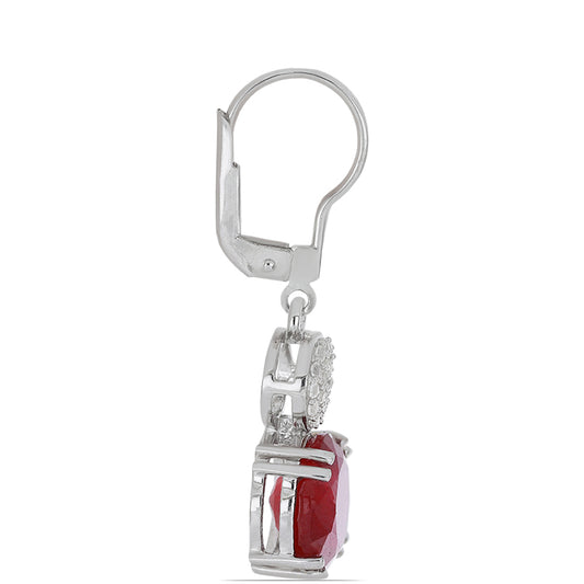 HopeaKorvakorut Malagassin Rubiinilla ja Valkoisella Topaasilla