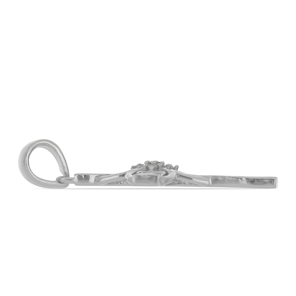 HopeaRiipus Keltaisella Timantilla ja Valkoisella Zirkonilla