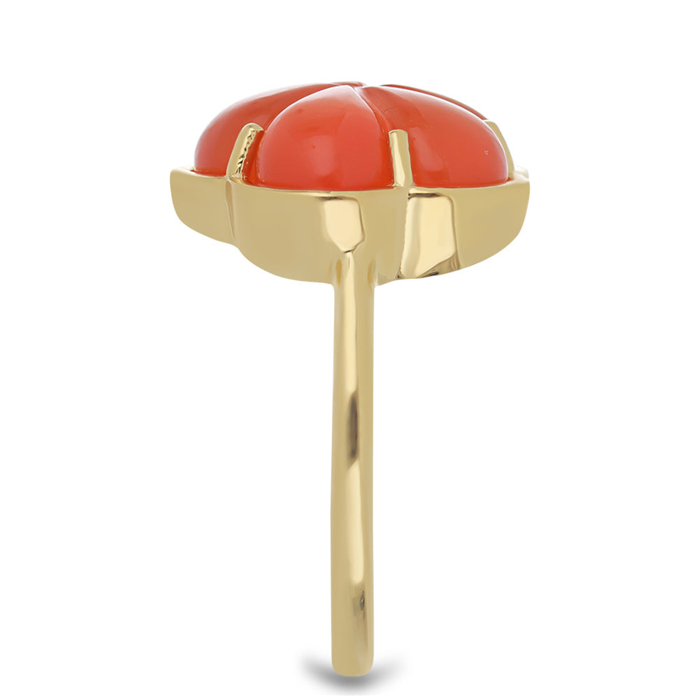 Kullattu hopeaSormus Tagebaun Karneolilla