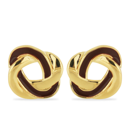 Kullatut hopeat Korvakorut Emaloidulla