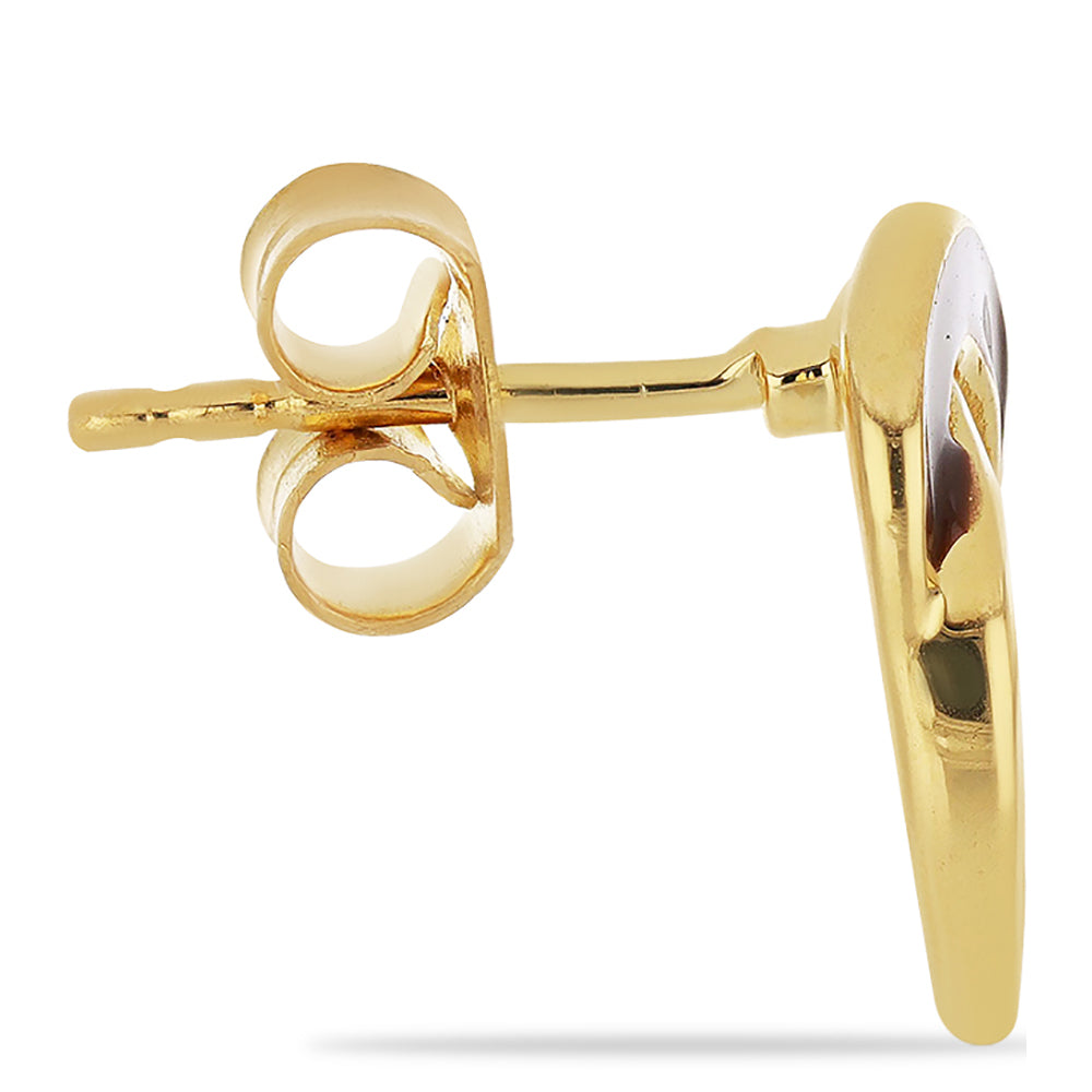 Kullatut hopeat Korvakorut Emaloidulla