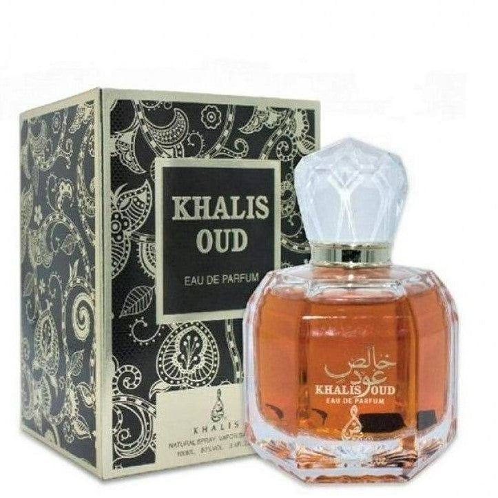 100 ml Eau de Perfume Khalis Oud - Intensiivinen ja Mausteinen Oudin Tuoksu Miehille