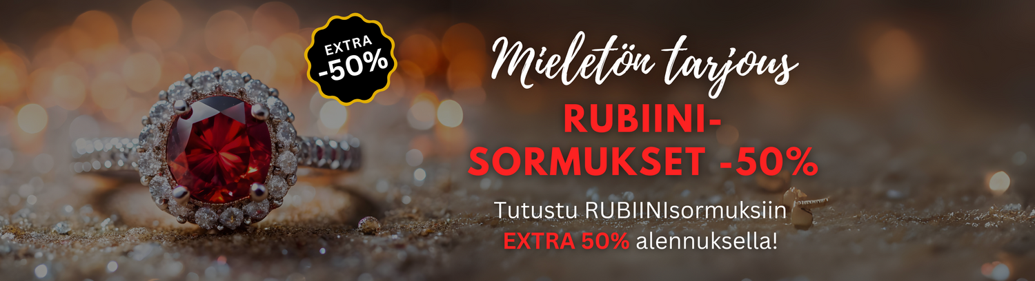 Rubiinisormukset