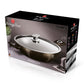 Berlinger Haus Metallic Line Shiny Black Edition Wok, jossa kansi, 30 cm
