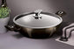 Berlinger Haus Metallic Line Shiny Black Edition Wok, jossa kansi, 30 cm