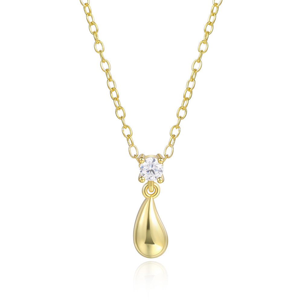 Kullattu TeräsKaulakoru Valkoisella Emporia® Kristallilla 1 