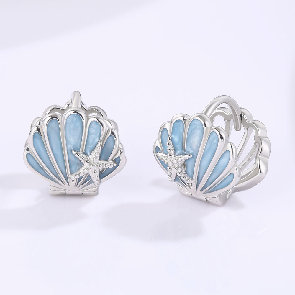 Kullattu TeräsKorvakorut Sinisellä Emporia® Kristallilla 1 