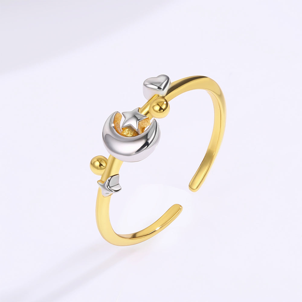 Kullattu TeräsSormus