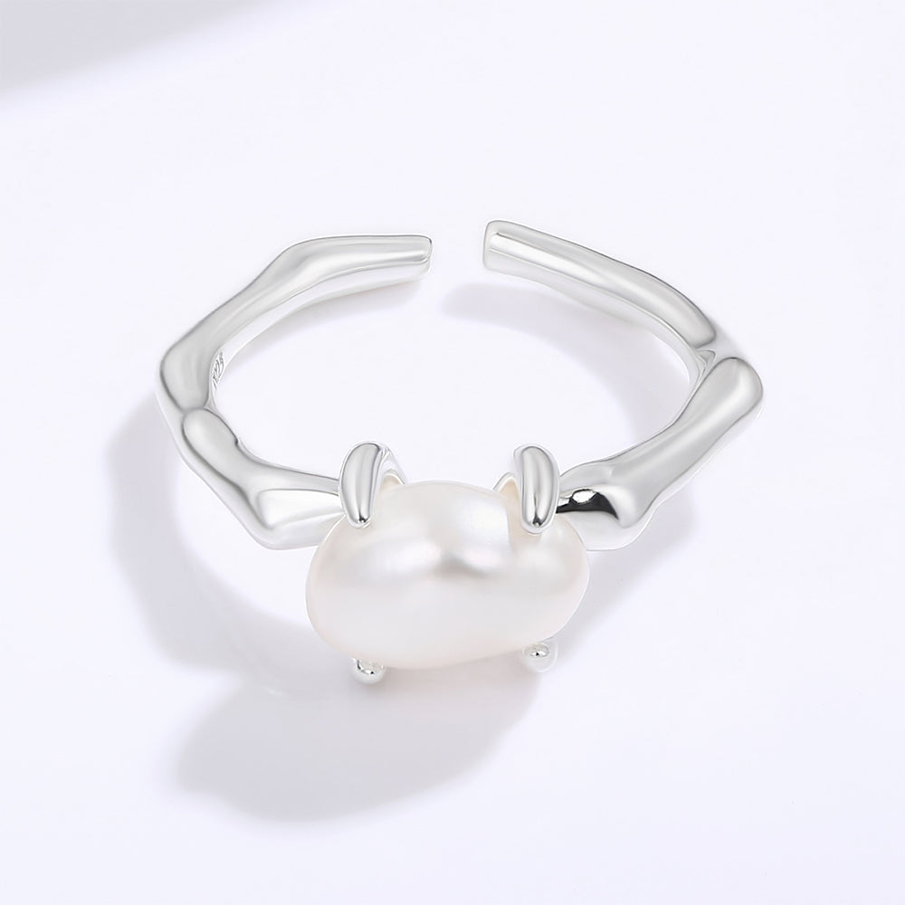 Kullattu TeräsSormus