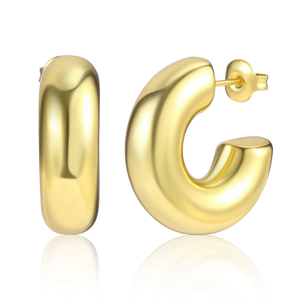 Kullattu TeräsKorvakorut 1 