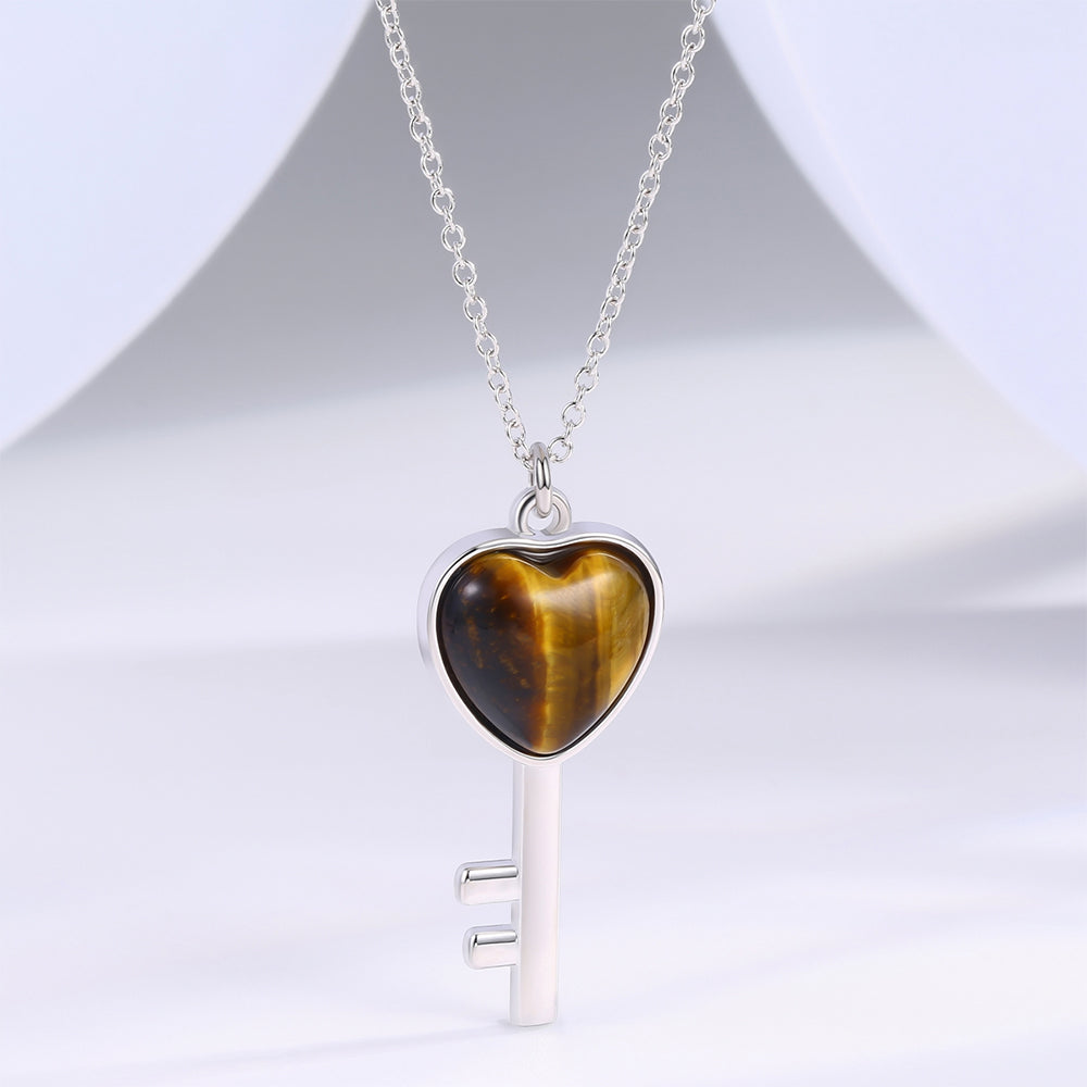 Kullattu TeräsKaulakoru Ruskealla Emporia® Kristallilla 1 