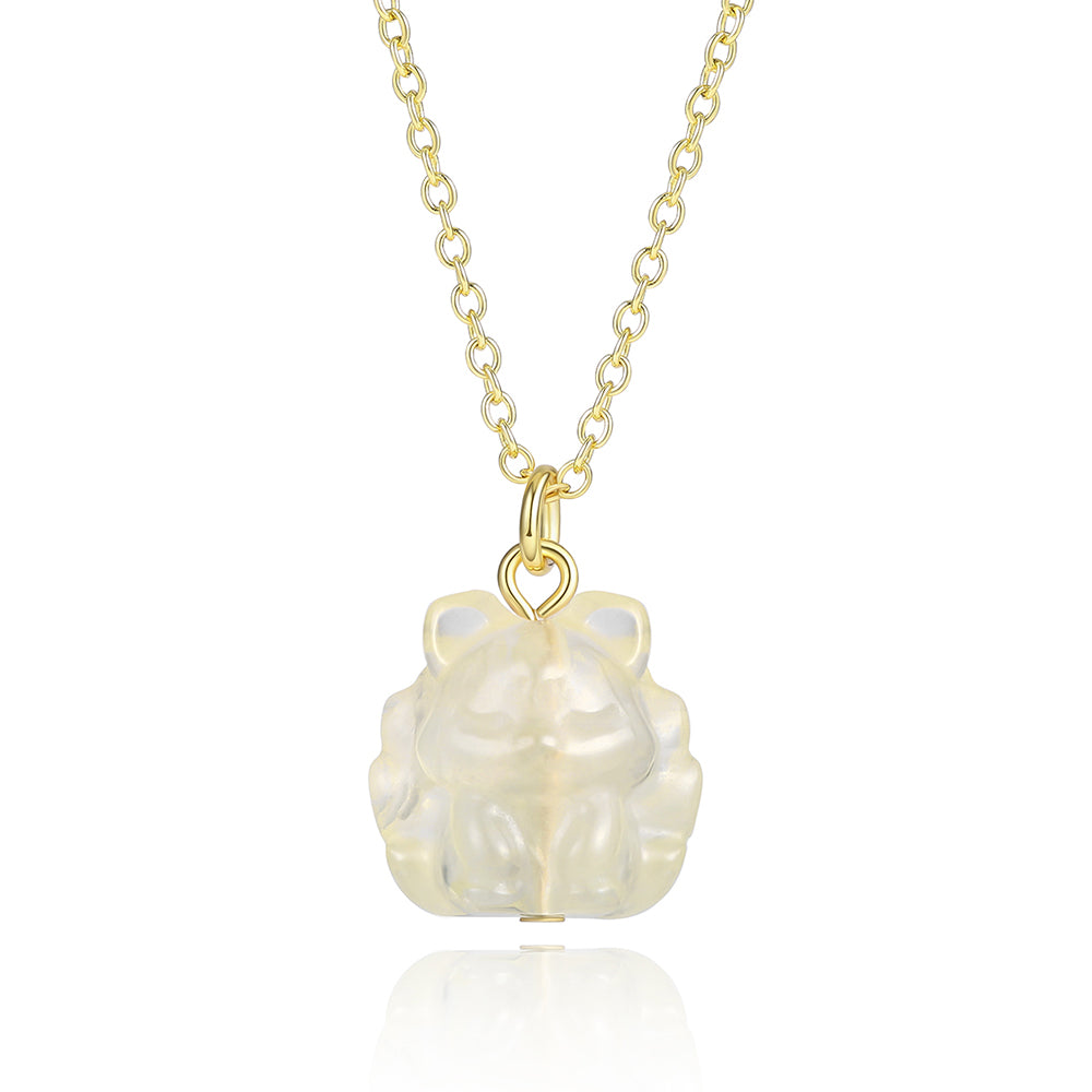 Kullattu TeräsKaulakoru Valkoisella Emporia® Kristallilla 1 