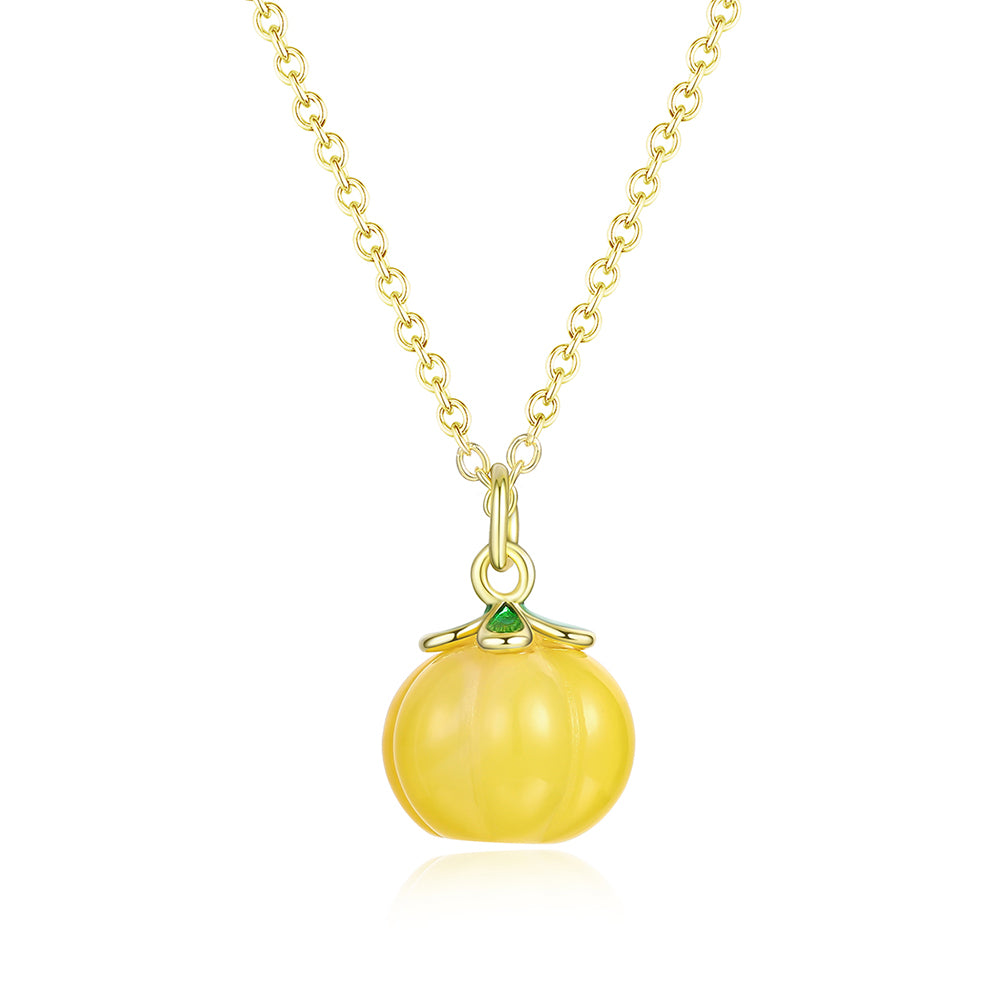 Kullattu TeräsKaulakoru Keltaisella Emporia® Kristallilla 1 