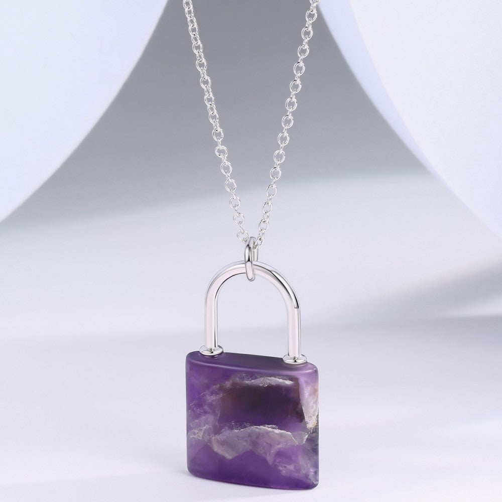 Kullattu TeräsKaulakoru Violetilla Emporia® Kristallilla 1 