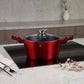 Berlinger Haus 11-piece cookware set, Metallic Line Burgundy Edition