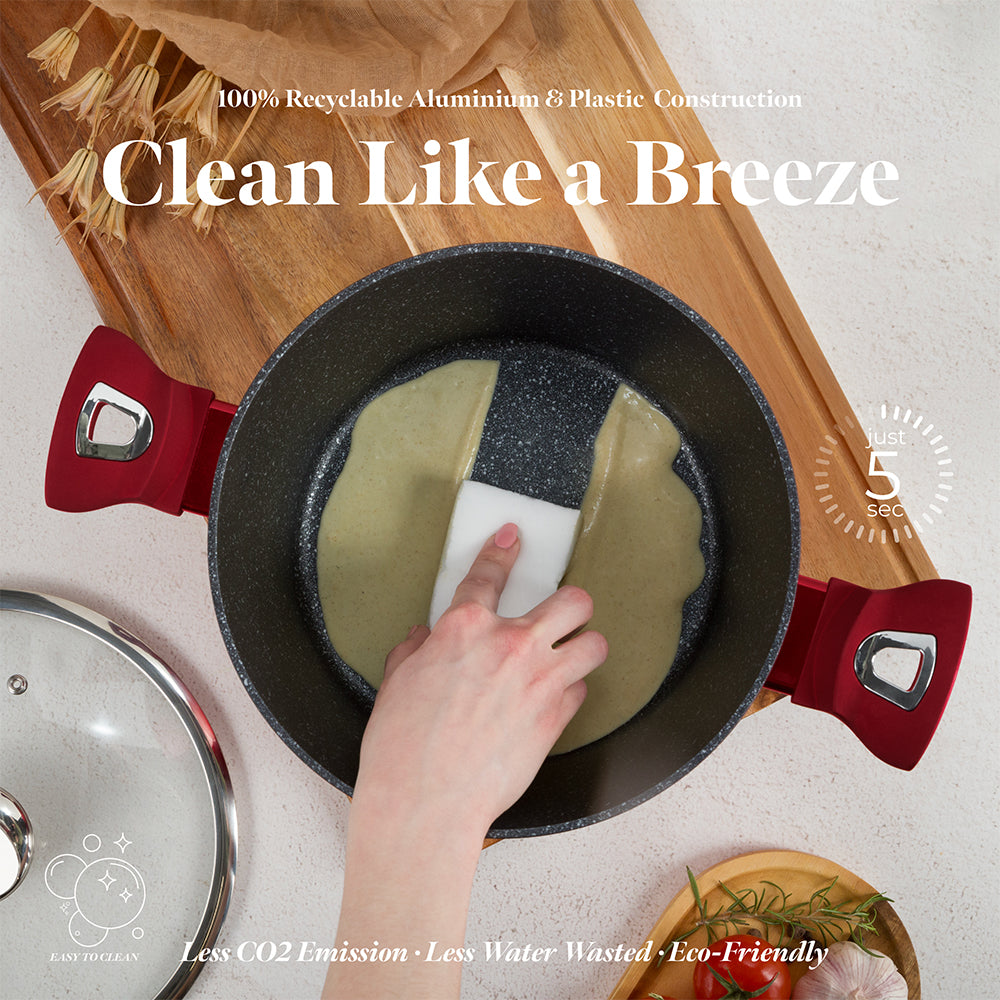 Berlinger Haus 11-piece cookware set, Metallic Line Burgundy Edition 7 