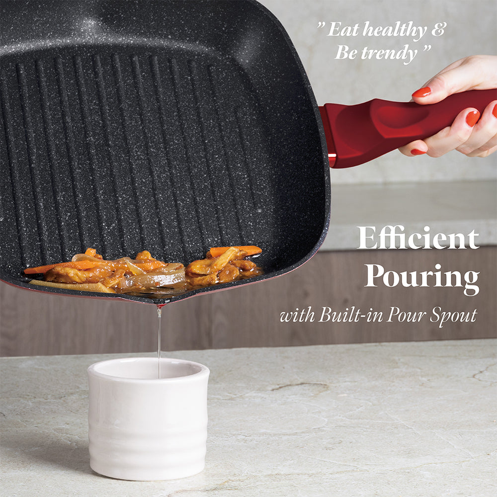 Berlinger Haus 11-piece cookware set, Metallic Line Burgundy Edition