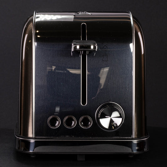 Berlinger Haus Metallic Line Shiny Black Edition -leivänpaahdin, musta