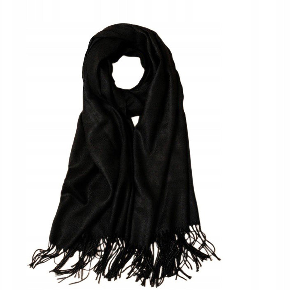 Elegantti "cashmere" tunne huivi Musta 1 