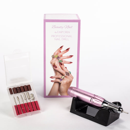 Emporia Beauty Nail Professional -kynsiviila vaihdettavilla terillä – vaaleanpunainen