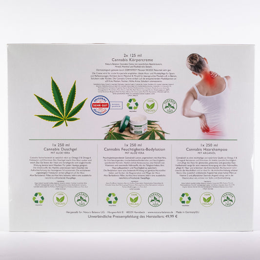 Natura Balance kannabiskosmetiikkasarja – 5 kappaletta
