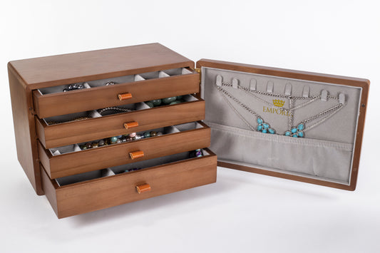 Emporia monilaatikkoinen korujen säilytyslaatikko, minikokoinen