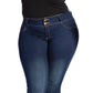 MyFit Jeans Leggings - Denim-vaikutteiset leggingsit, jotka sopivat jokaiselle vartalotyypille (EU size: 44-50)