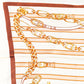 Regal Chains -huivi, 85 x 180 cm, sininen, 100% vegaaninen silkki