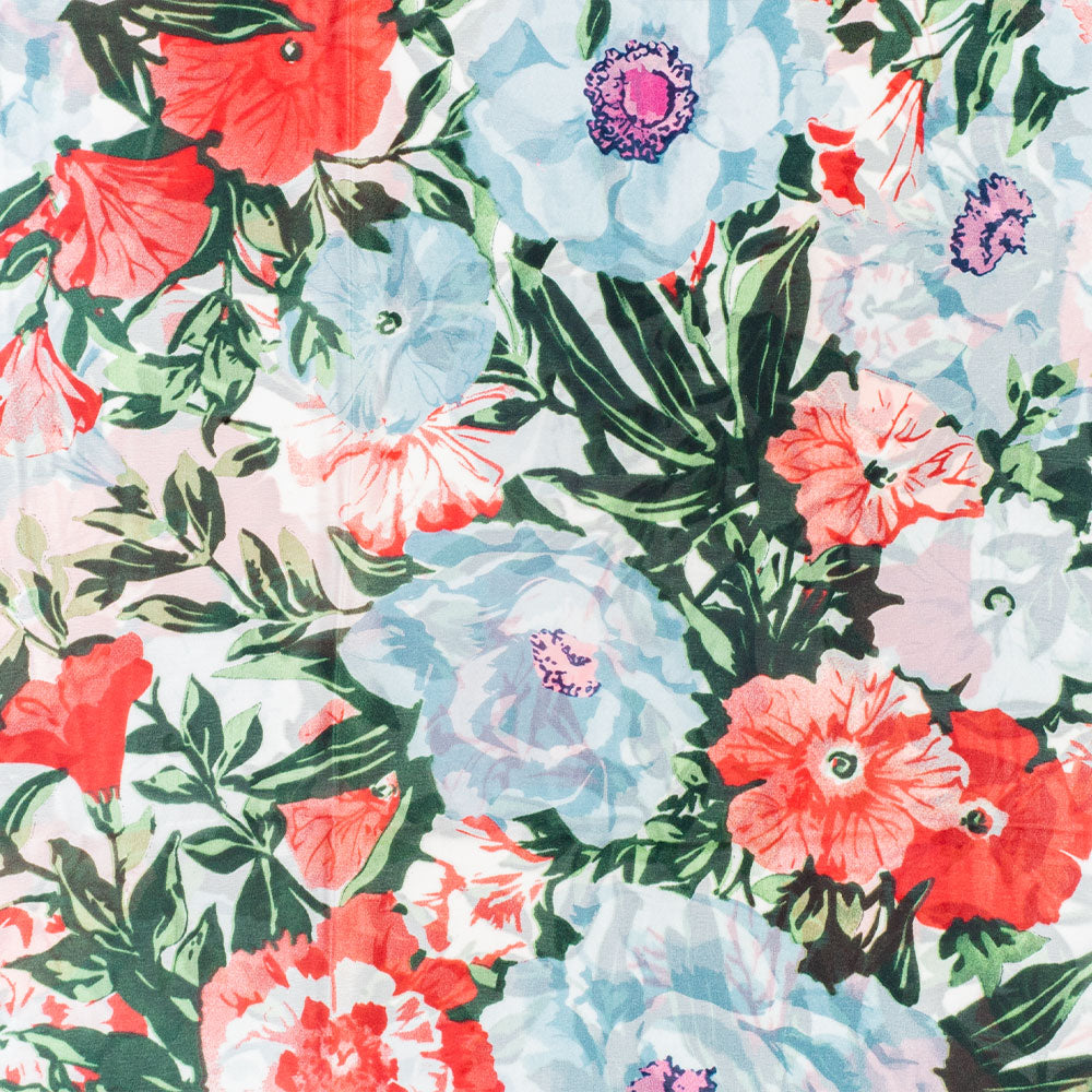 Orchid Breeze -huivi, 85 x 180 cm, valkoinen, 100% vegaaninen silkki