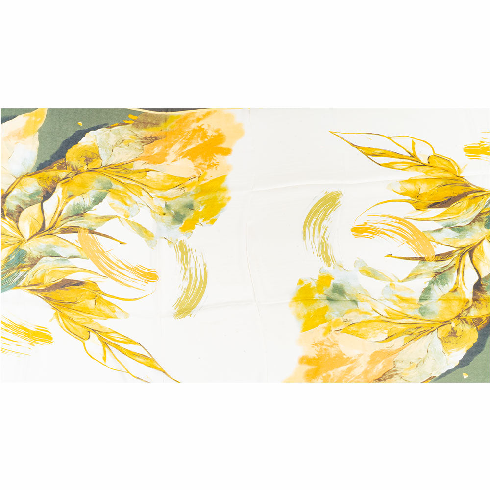 Liljojen vaikutelma Huivi, 85 x 180 cm, vihreä, 100% vegaaninen silkki 4 