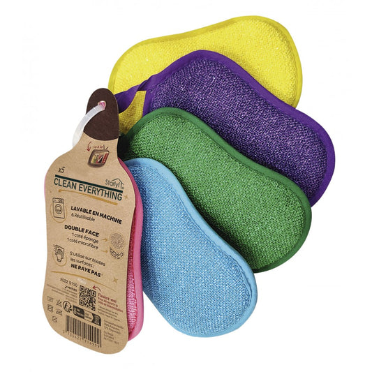 STARLYF kaksipuolinen puhdistussieni – 5 kpl