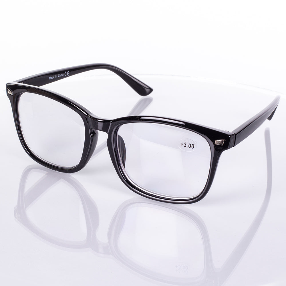 Emporia Multifocus Reading Glasses, Flexible power range: from 0.5 to 3, Black