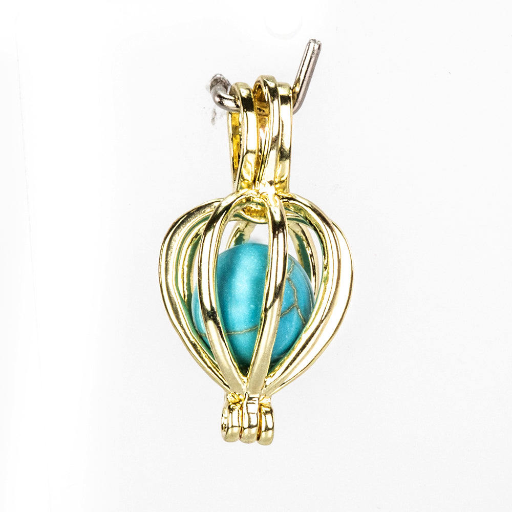 Kullattu TeräsSetti Punaisella Akaatilla ja Turkoosilla ( Kaulakoru+Riipus ) 12 