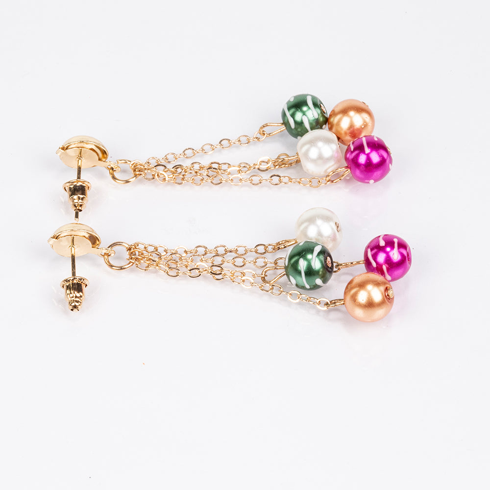 Kullattu TeräsSetti ( Kaulakoru+Korvakorut+Rannekoru )