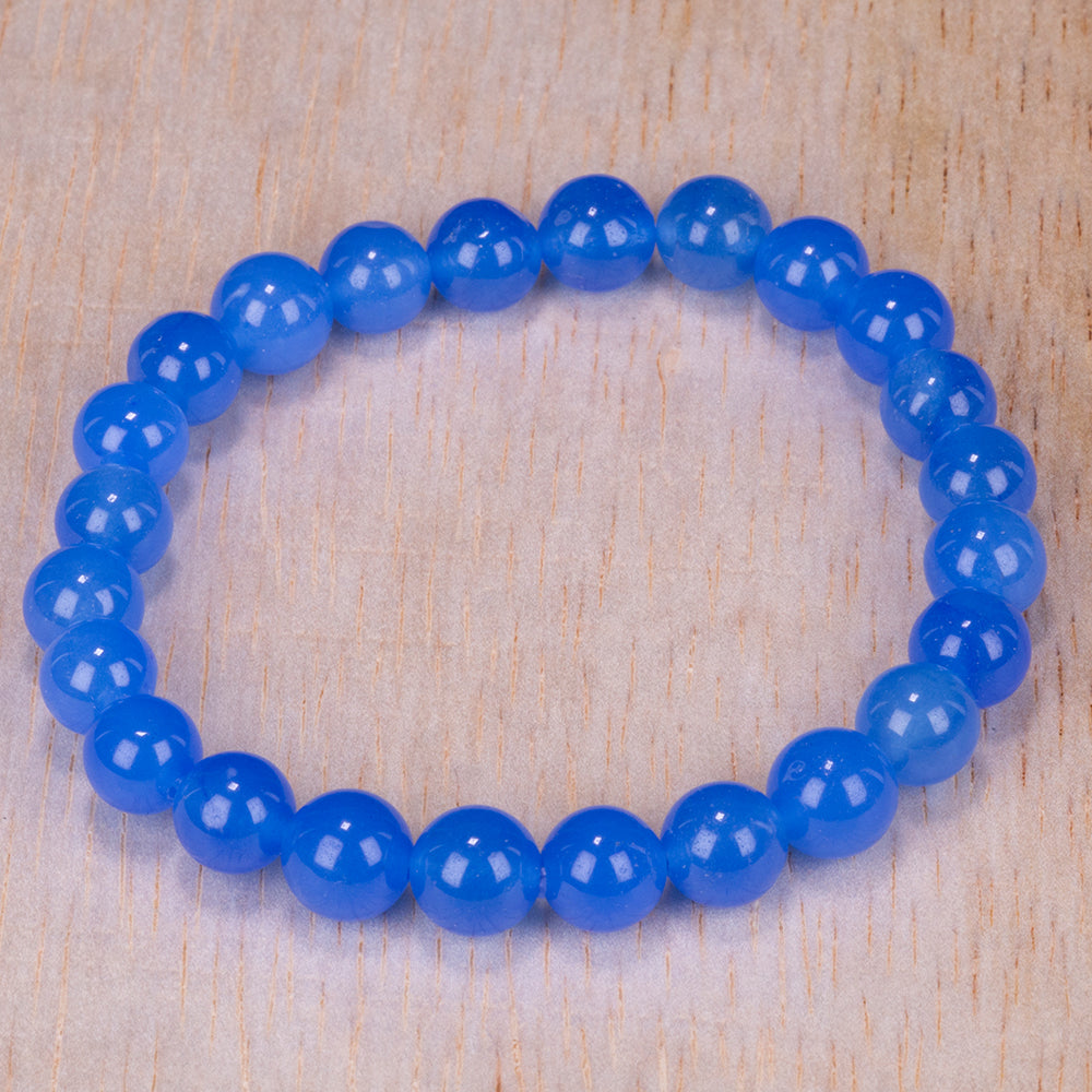 Set of Bracelet with Dyed Amethyst Jade, Green Jade, Light Blue Jade, Dark Blue Jade and Red Jade ATWG: 88.55 cts, AVG: 88.56 grms 7 