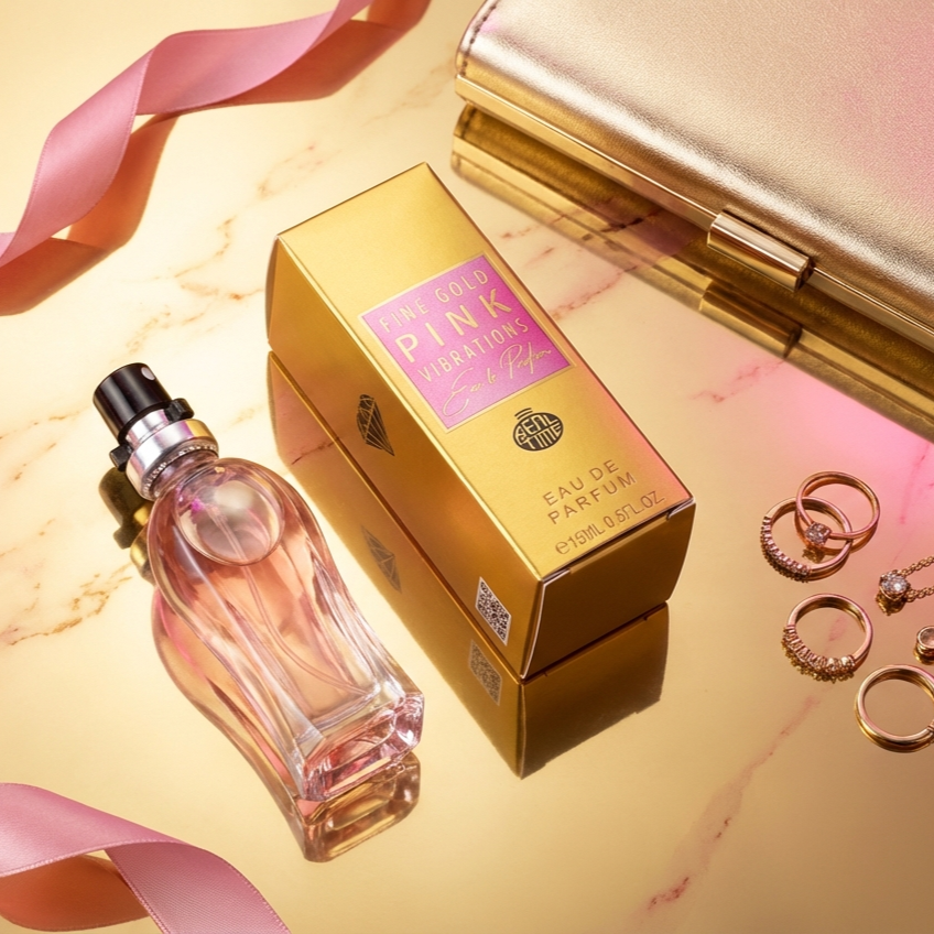 15ml EDP "FINE GOLD PINK VIBRATIONS" - hedelmäinen ja sitrusmainen tuoksu 8 