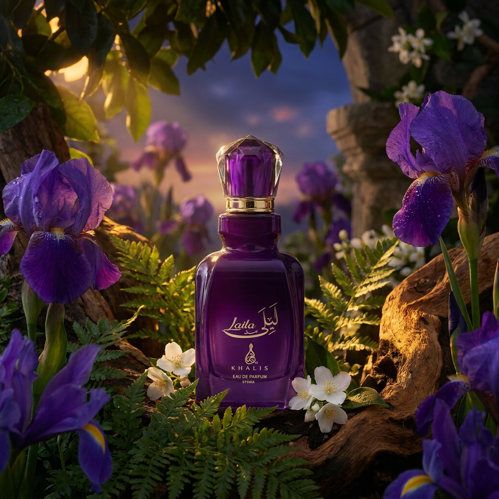 100 ml Eau de Perfume Oriental LAILA (TOP: GREEN NOTES, FRUITY NOTES, JASMINE; MIDDLE: CEDARWOOD, PATCHOULI, CASHMERE, COUMARIN; BASE: WHITE MUSK, AMBER NOTES, TOBACCO, MUSKY NOTES, VANILLA)