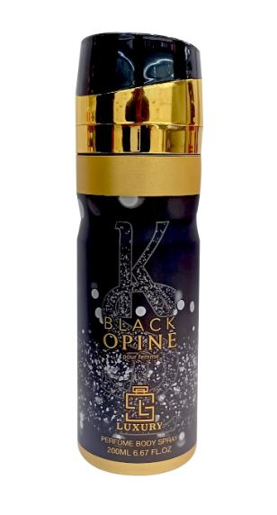 Black Opine -tuoksuinen vartalospray 200 ml – kukkainen ja makea tuoksu naisille