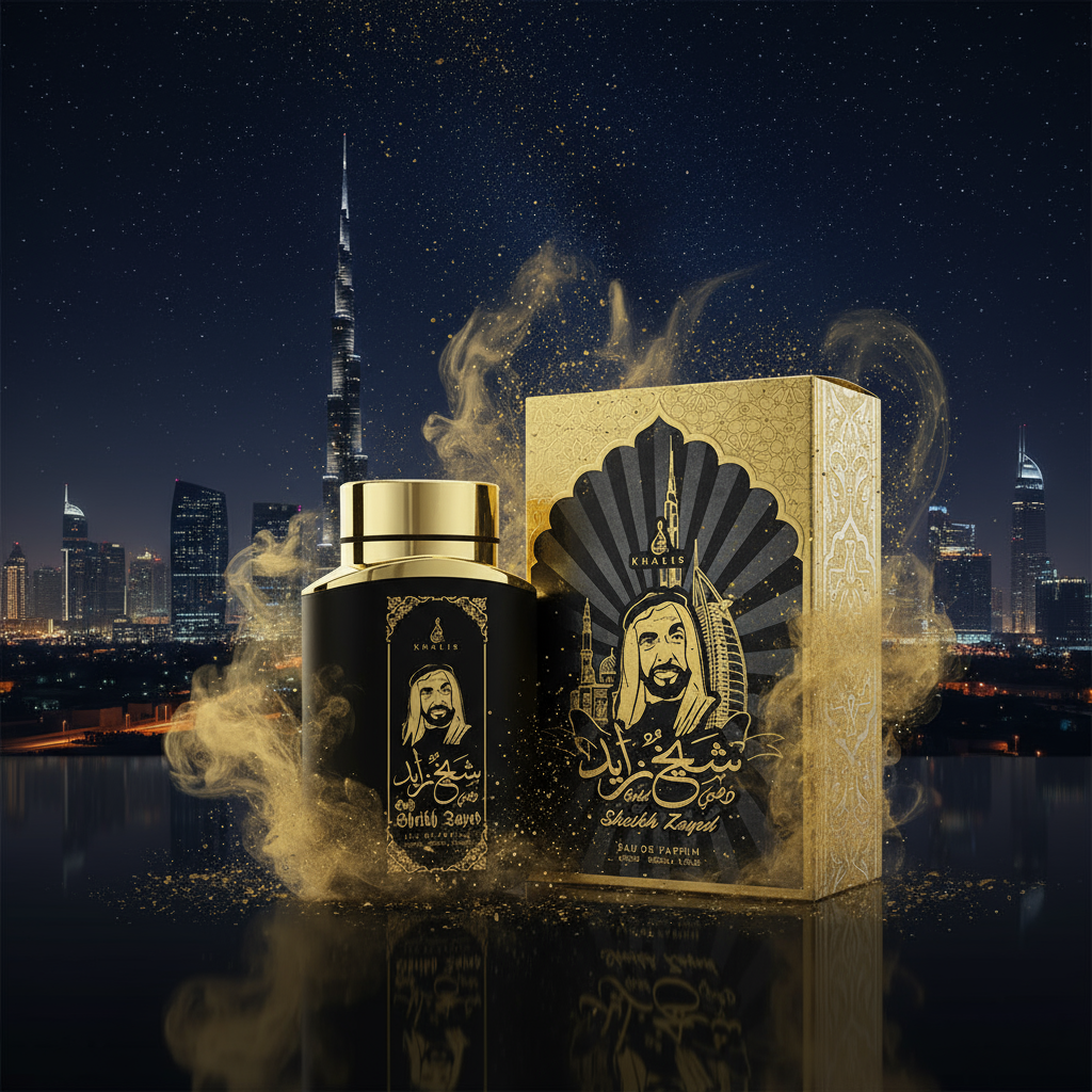 100 ml Eau de Hajuvesi SHEIKH ZAYED GOLD - Mausteinen ja Puinen Tuoksu Miehille