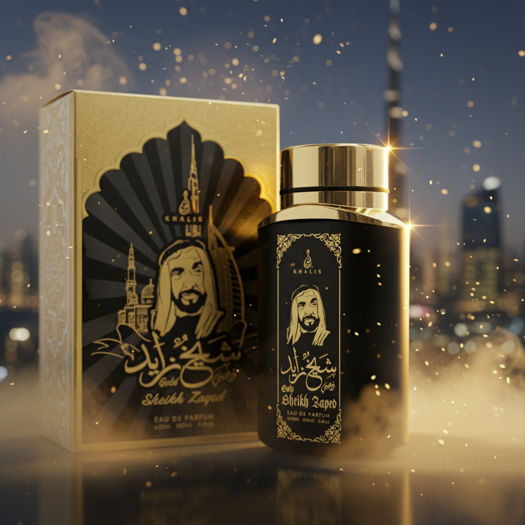 100 ml Eau de Hajuvesi SHEIKH ZAYED GOLD - Mausteinen ja Puinen Tuoksu Miehille 2 
